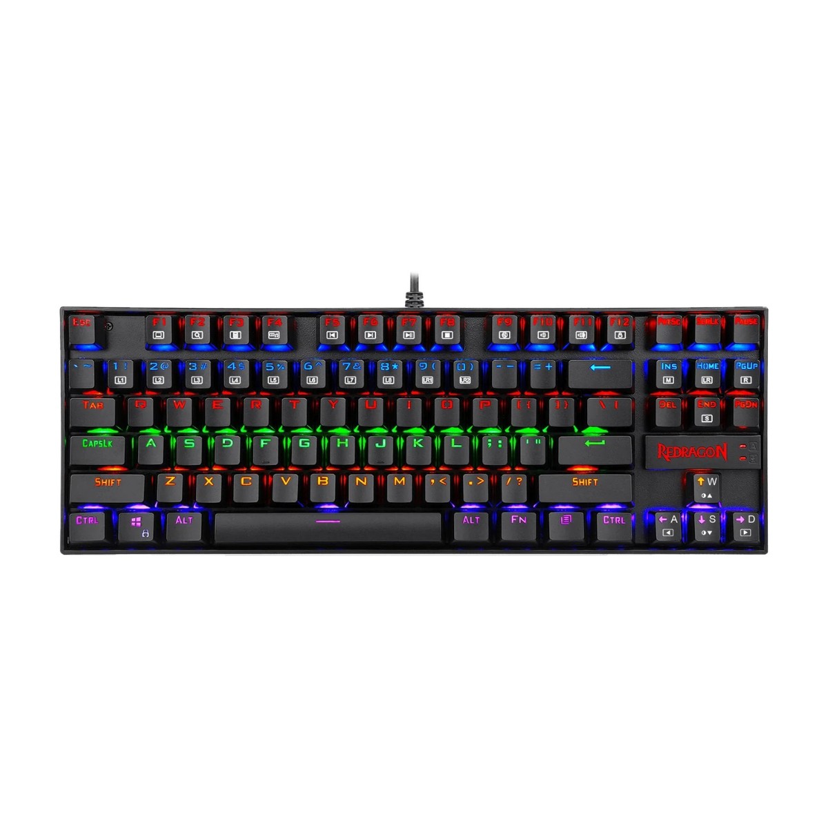كيبورد ريدراجون K552 Kumara RGB ميكانيكال – Blue Switch